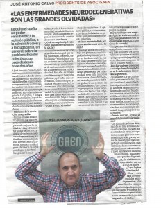 Reportaje IDEAL Granada sobre la Asociación GAEN
